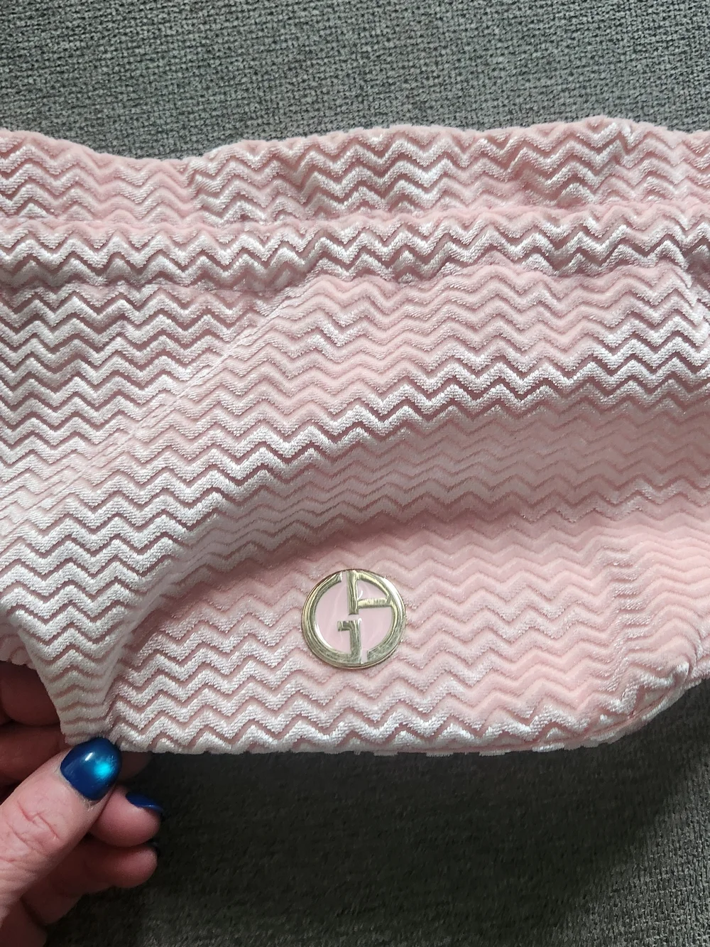 Giorgio Armani Pink Kids Drawstring Pouch